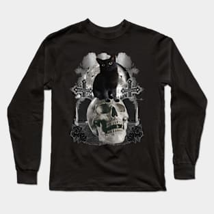 Grave Cat Long Sleeve T-Shirt